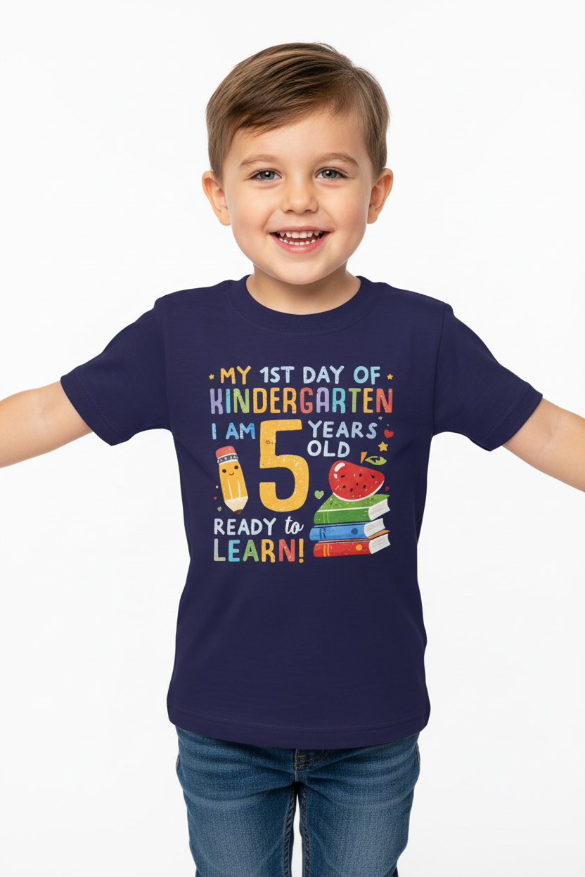 First Day of Kindergarten - 5 Years Old