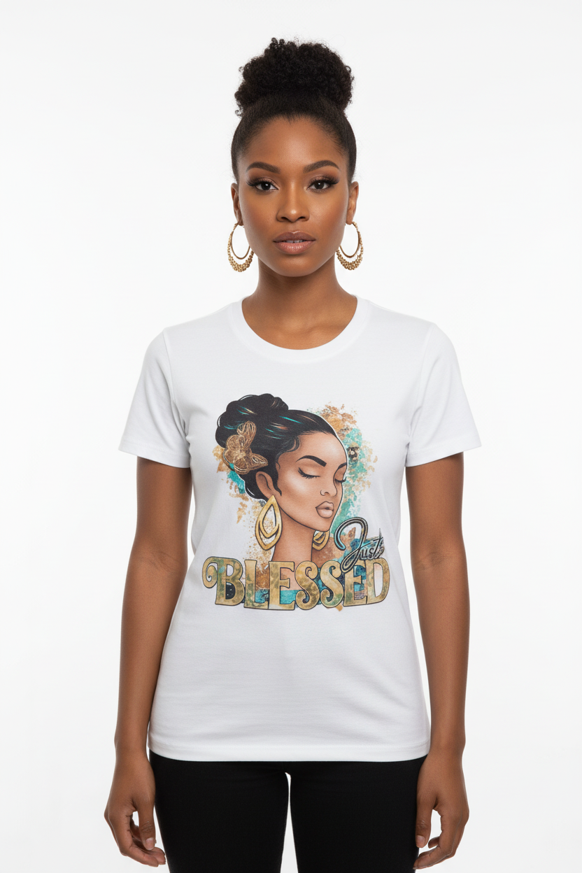 Just Blessed T-Shirt - Vibrant